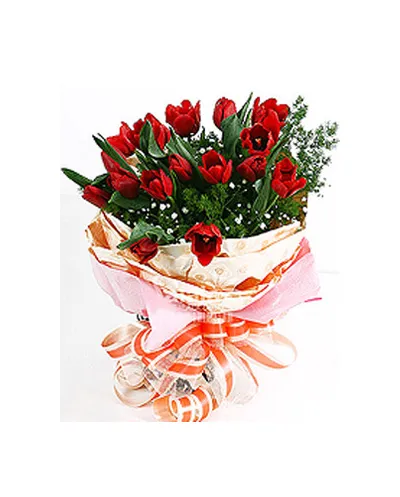 buy red tulips vase in philippines