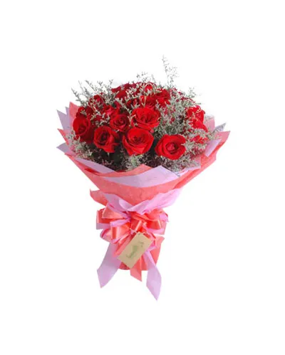 24 Red Roses in Bouquet