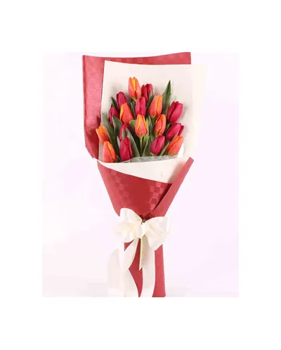 15 red & orange tulips buy in philippines